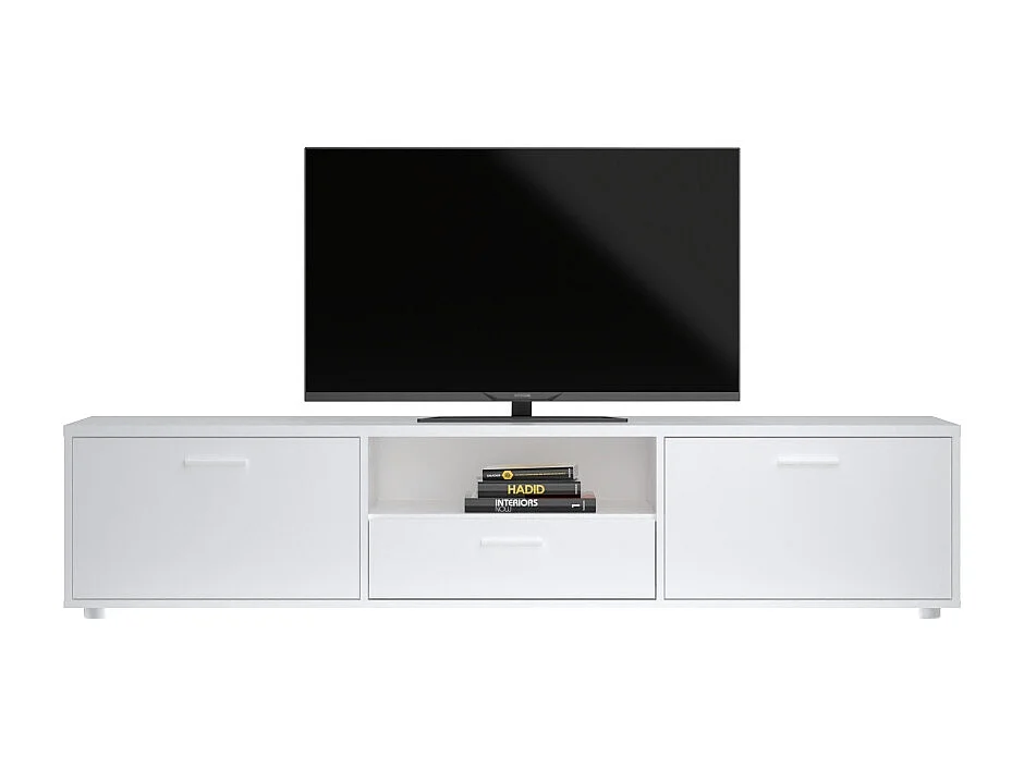 Media TV-meubel 2 deuren 1 lade wit.