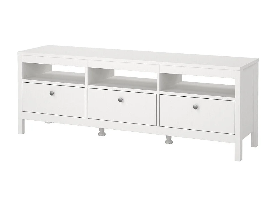 Madrid TV Tisch 3 Schubladen weiß.
