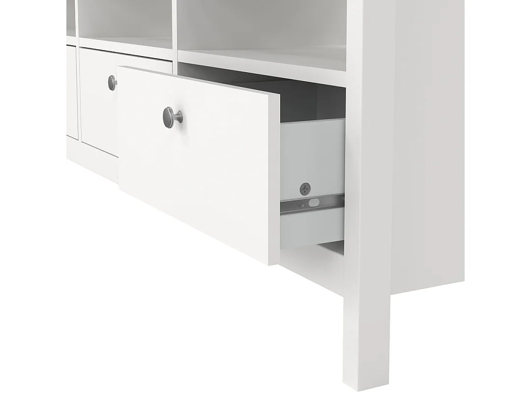 Madrid TV-meubel 3 laden wit.