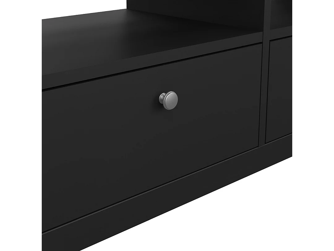 Madrid TV Tisch 3 Schubladen schwarz matt.