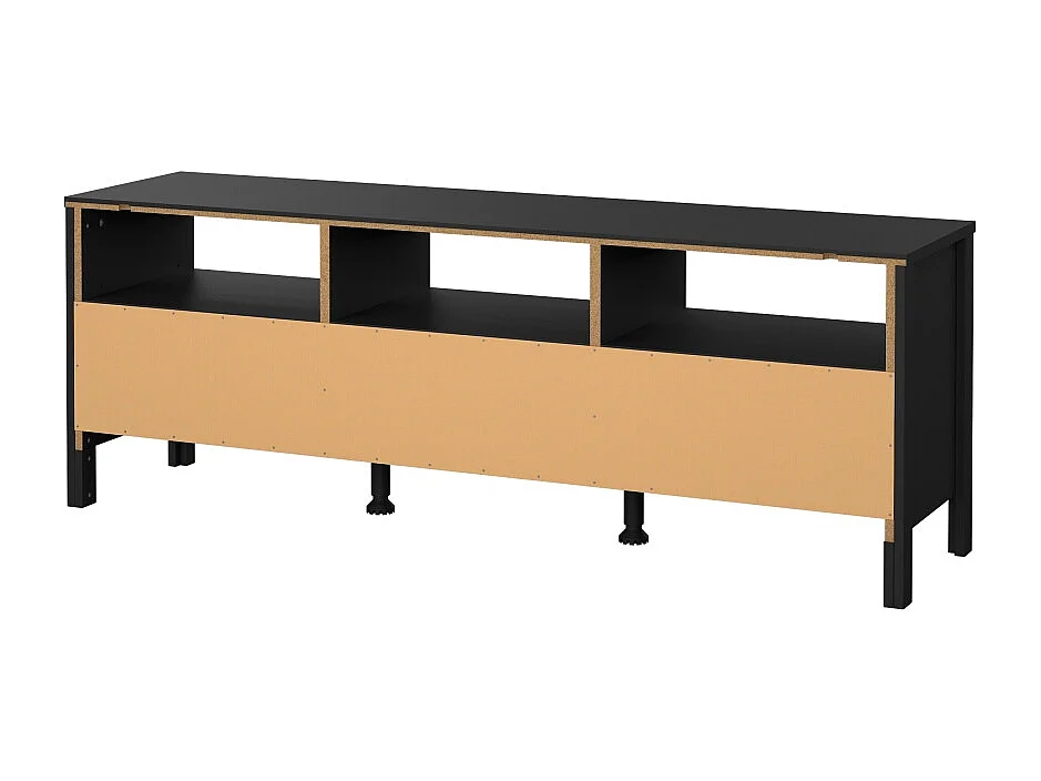 Madrid TV Tisch 3 Schubladen schwarz matt.