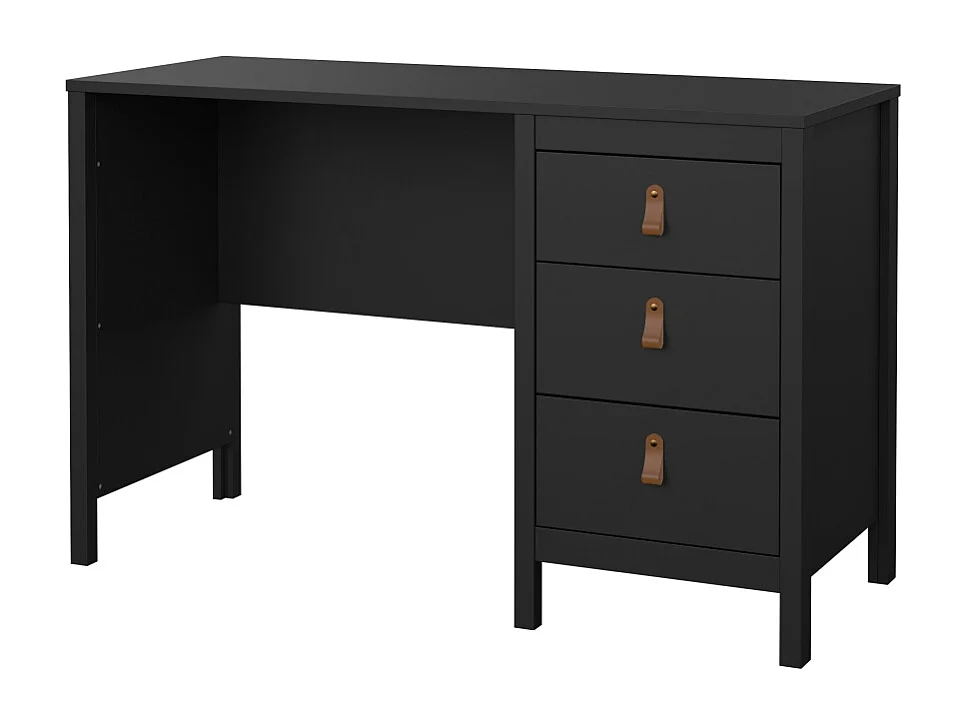 Madrid bureau 3 laden zwart mat.