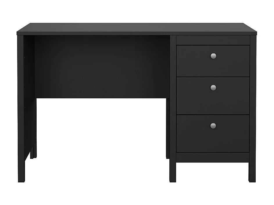 Madrid bureau 3 laden zwart mat.