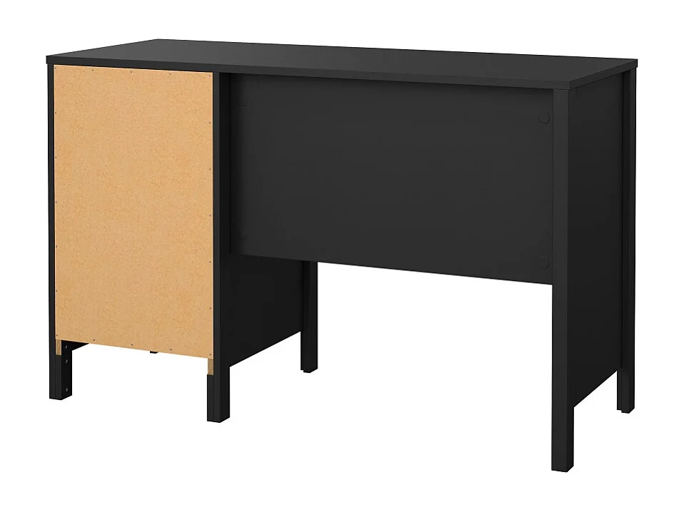 Madrid bureau 3 laden zwart mat.