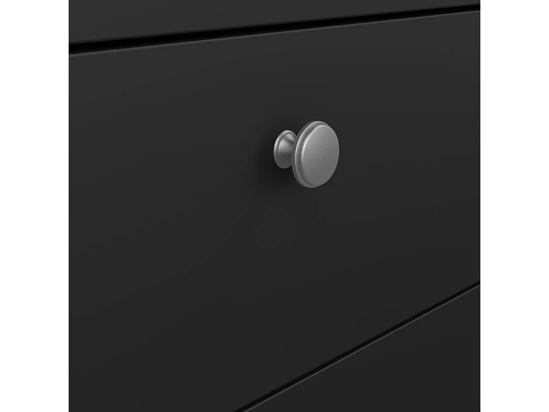 Madrid bureau 3 laden zwart mat.