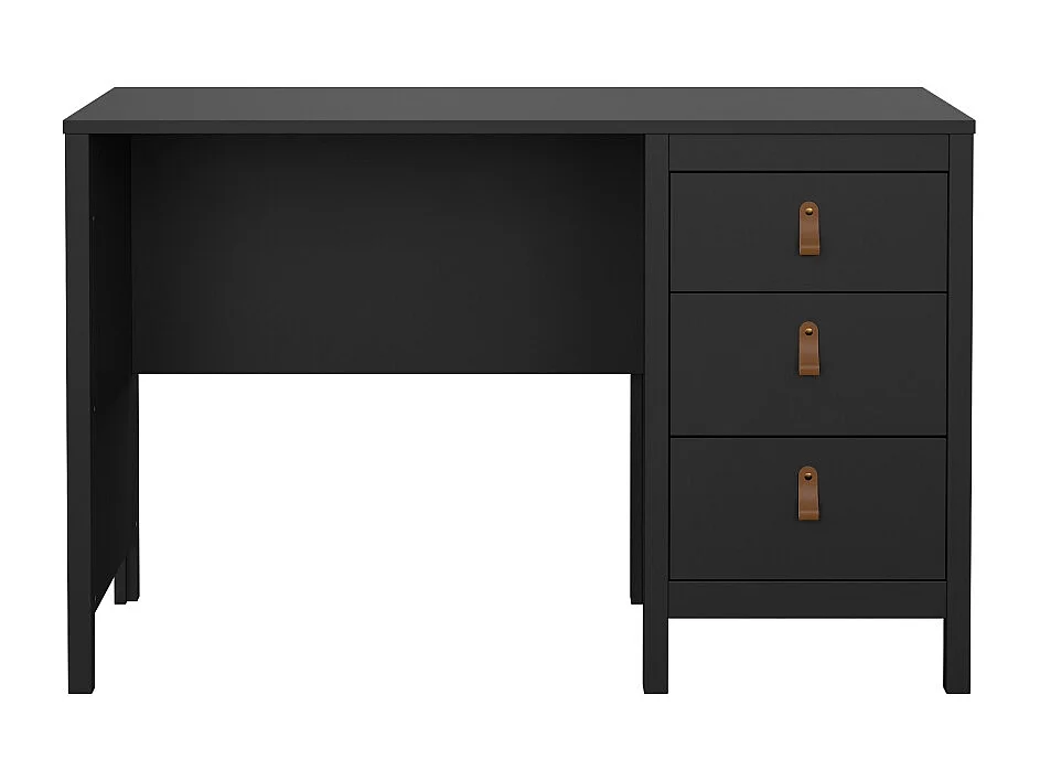 Madrid bureau 3 laden zwart mat.