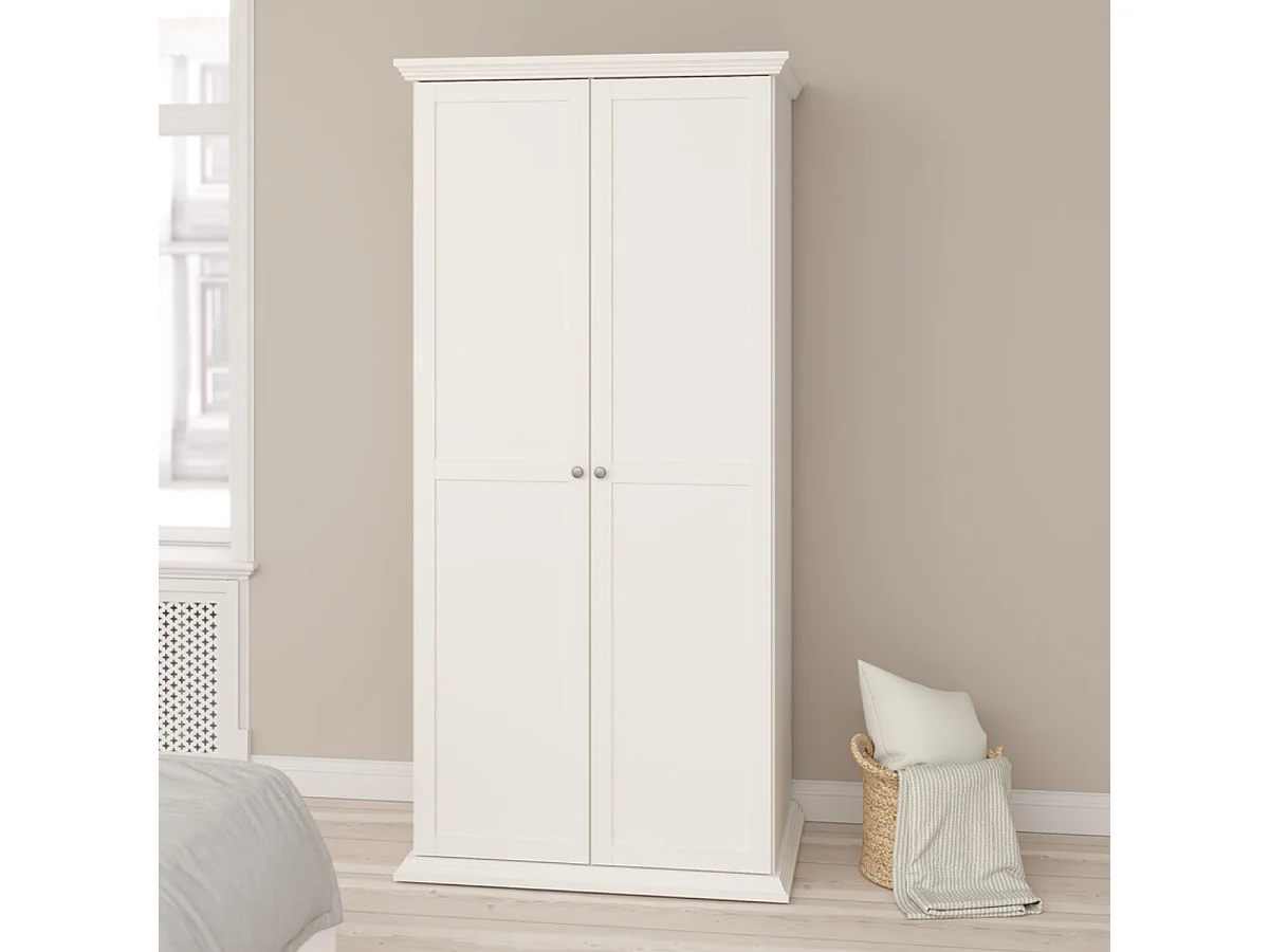 North Kleiderschrank 2 Türen weiß.