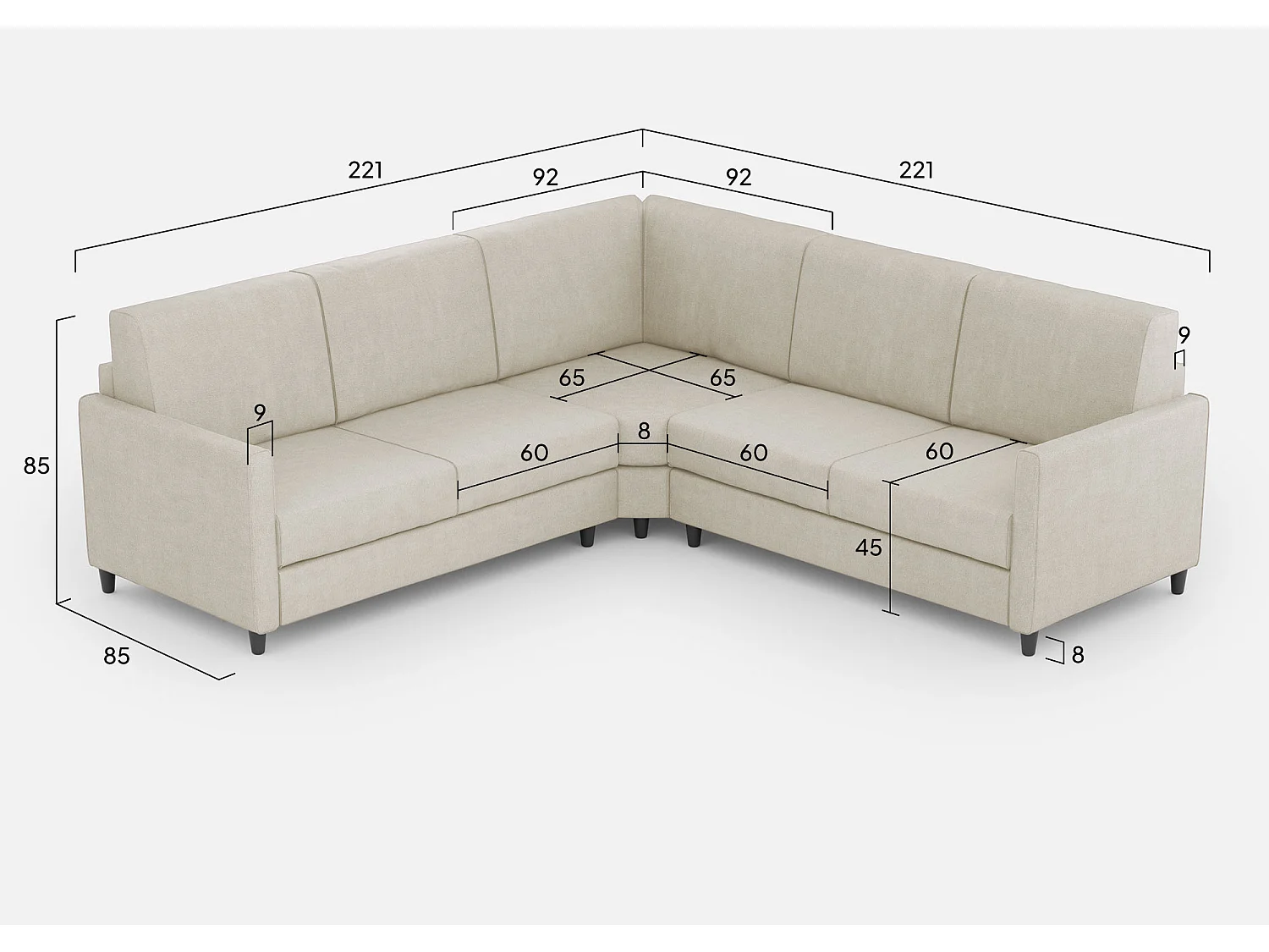 Cama Adele 130x210 con somier azul claro