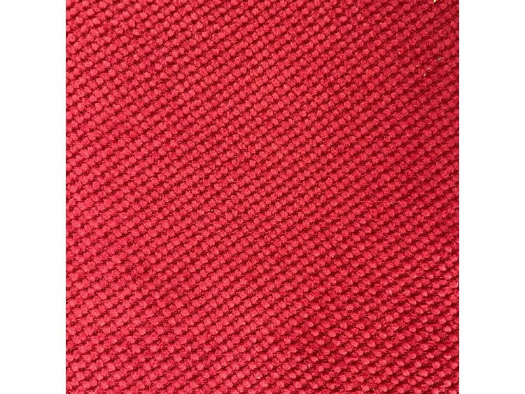 Canapé droit moderne italien tissu rouge Korane - 3 tailles-Taille 158 cm