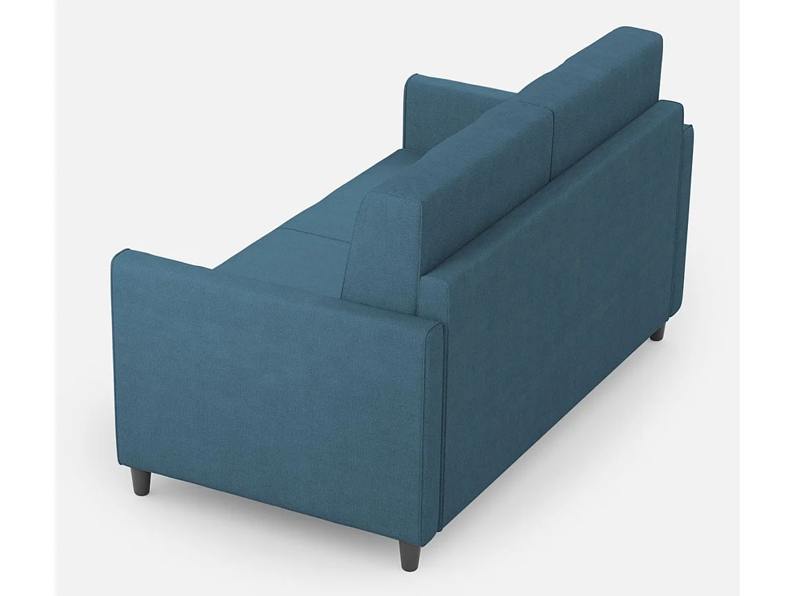 Letto Adele 110x190 rete e contenitore blu