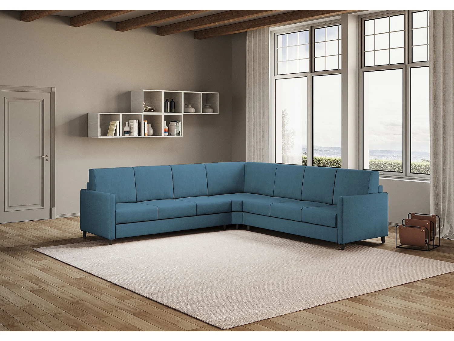 Lit Adele 130x200, sommier et bac à sable