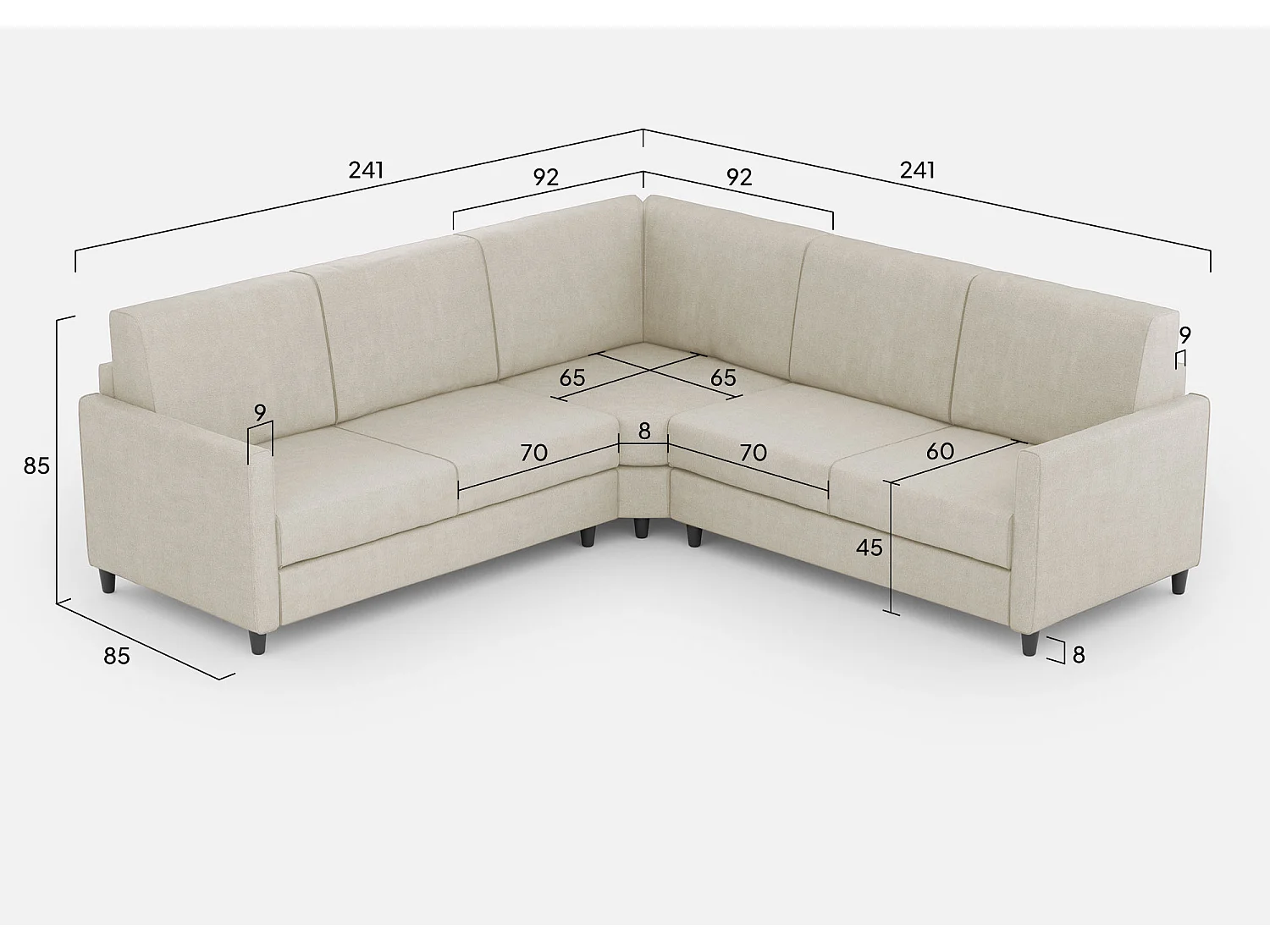 Letto Adele 130x200 con rete ocra