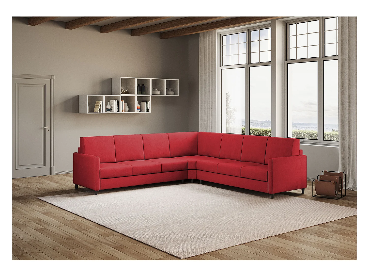 Adele bed 130x210 lichtblauwe basis en bak