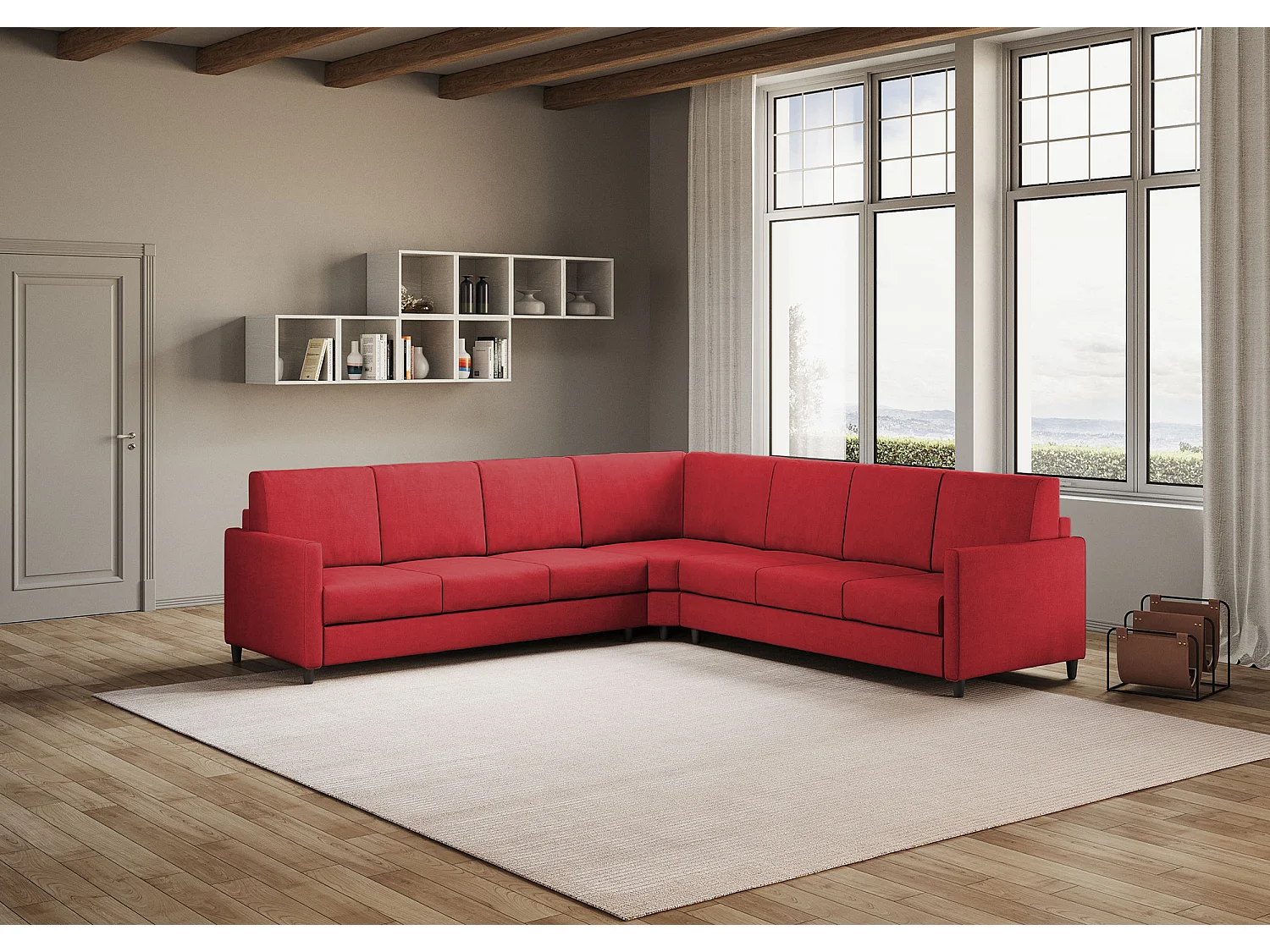 Adele bed 130x210 lichtblauwe basis en bak