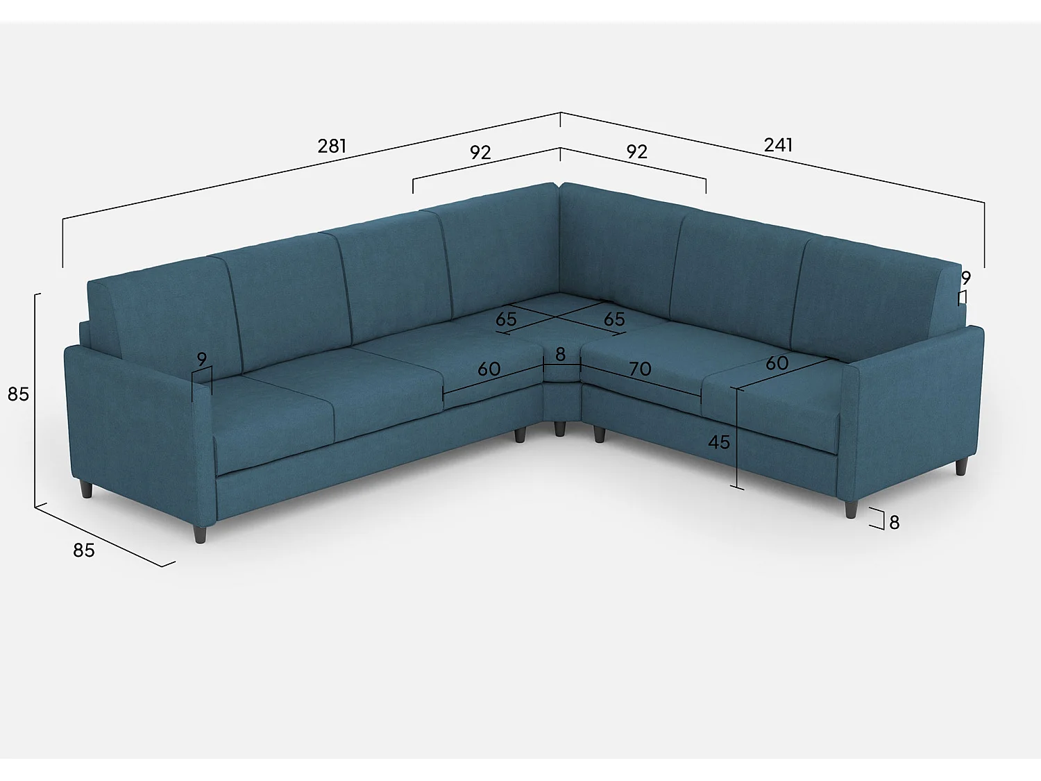 Cama Adele 130x210 con base de glicina