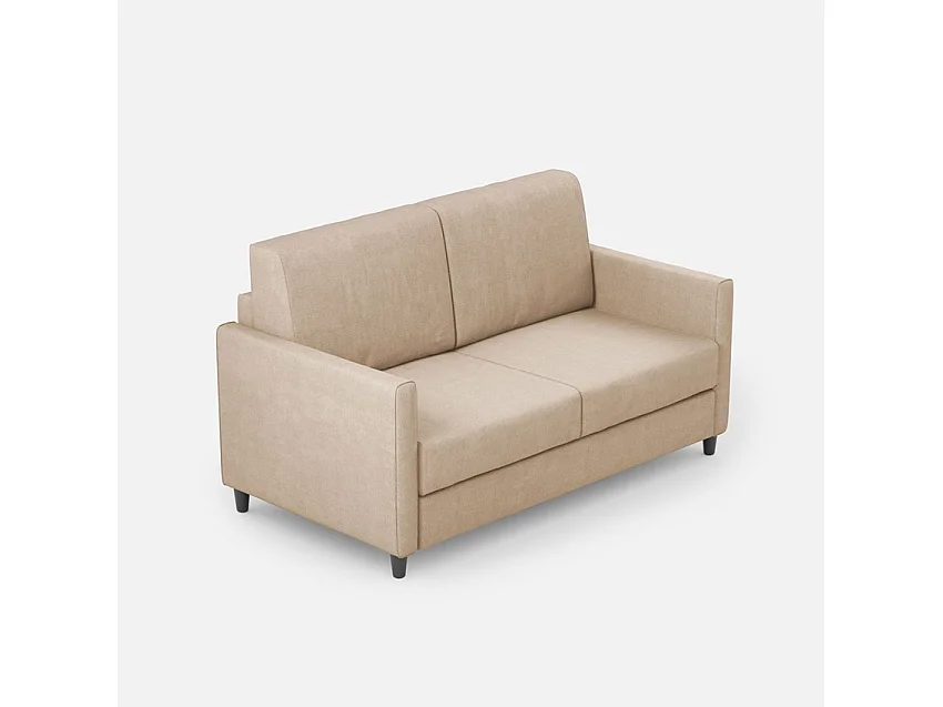 Cama Adele 110x190 con somier azul claro