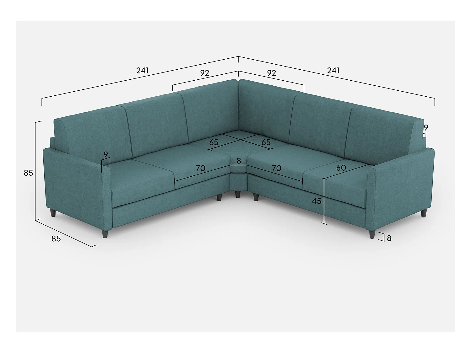 Adele bed 130x200 met grijze bodem