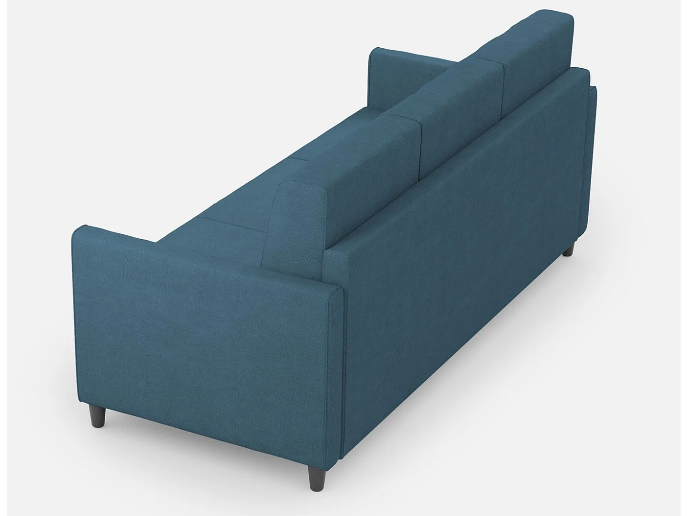 Lit Adele 110x200 bleu sommier et conteneur