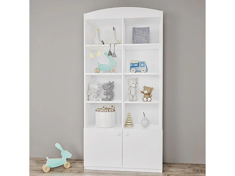 Bibliothèque blanche Drimy 90cm