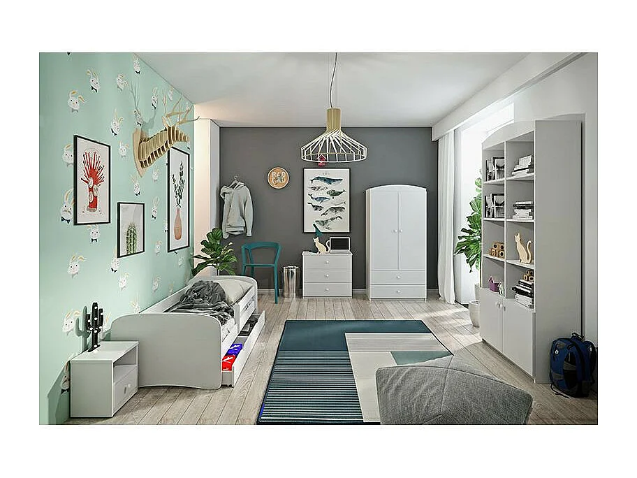 Bibliothèque blanche Drimy 90cm