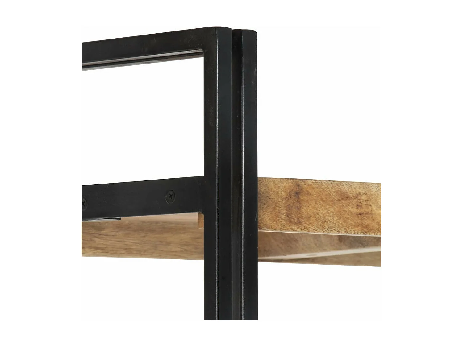 Bibliothèque 5 niveaux 90x30x180 Bois solide de manguier