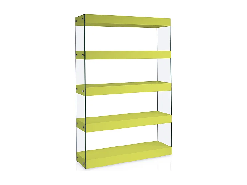 Etagères design Bois laqué jaune Cubique