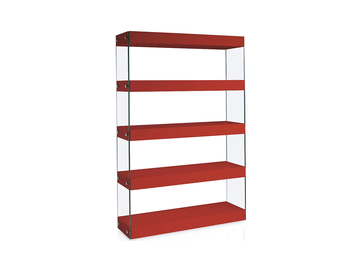 Etagères design Bois laqué rouge Cubique