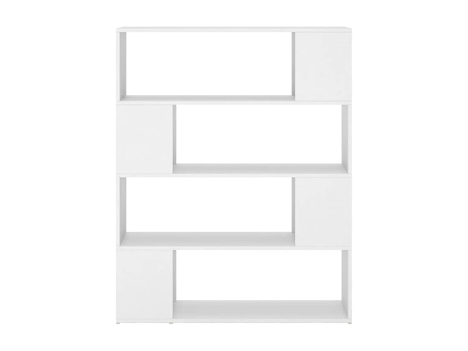 Bibliothèque-Séparateur de pièce Blanc 100x24x124