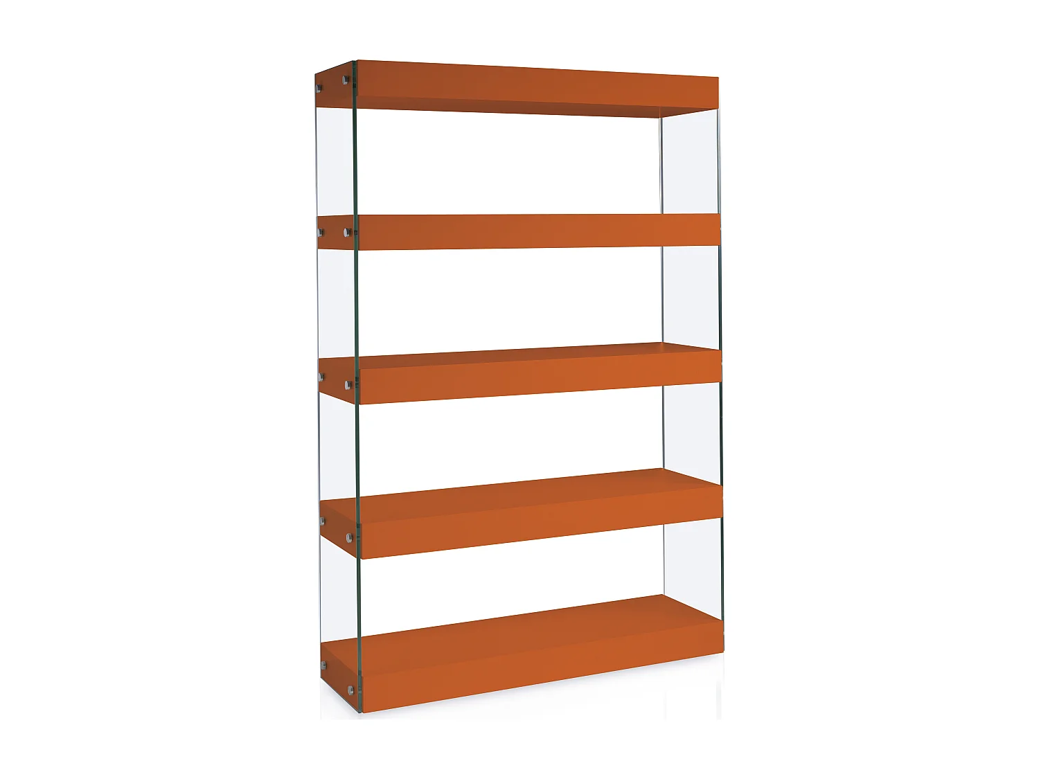 Etagères design Bois laqué orange Cubique
