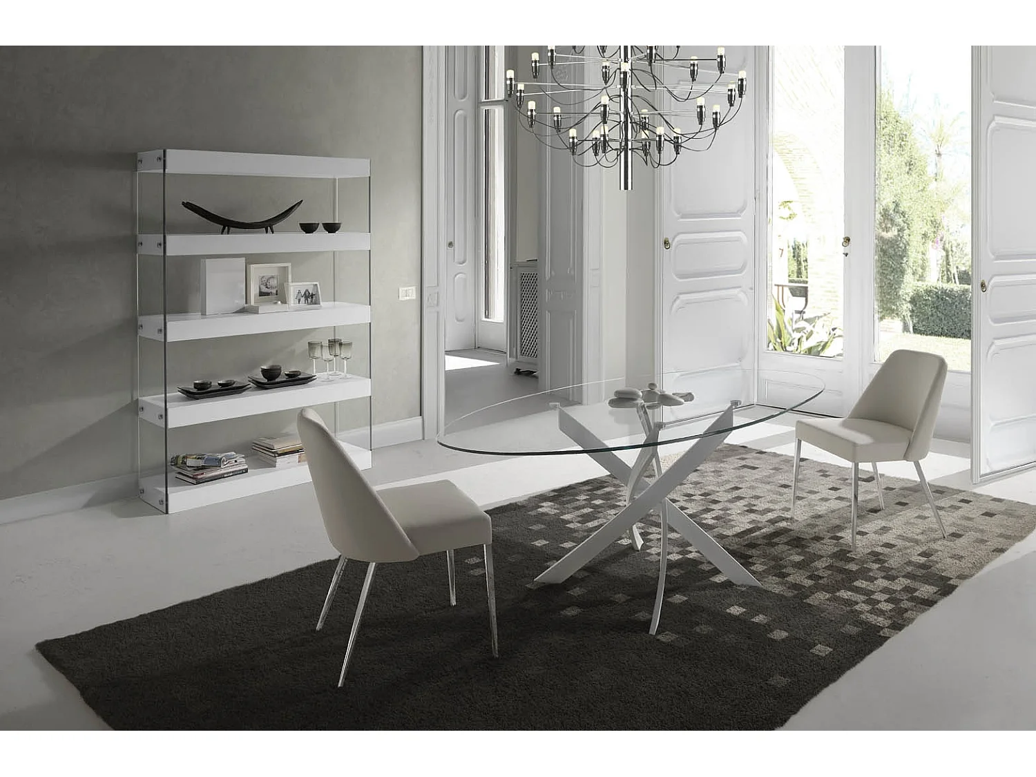 Etagères design Bois laqué orange Cubique