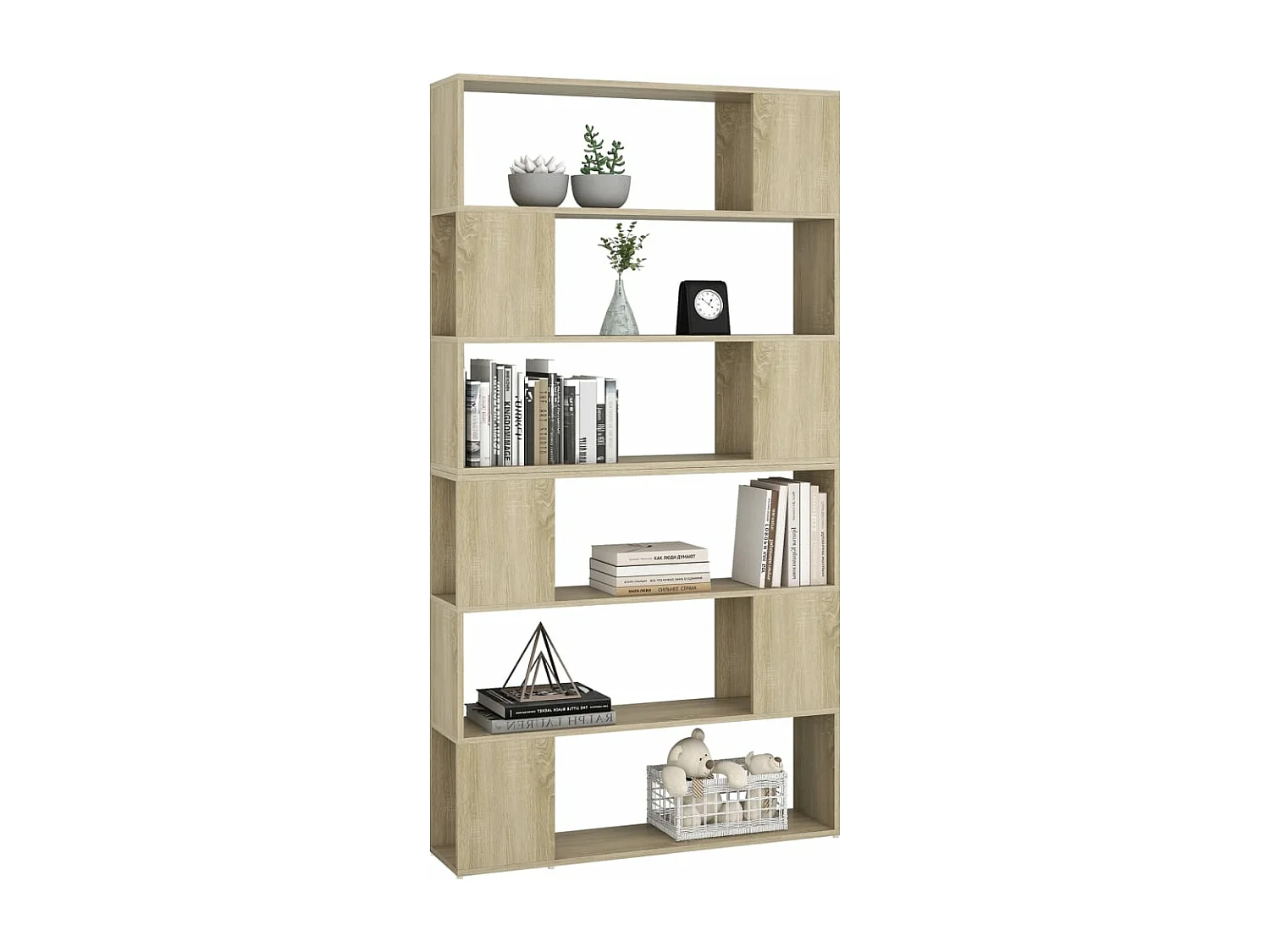 Bibliothèque-Séparateur de pièce Chêne Sonoma 100x24x188