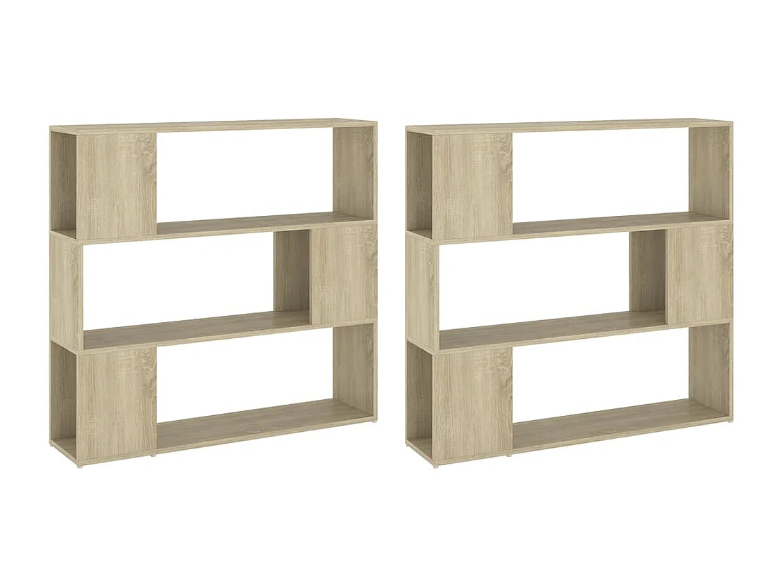 Bibliothèque-Séparateur de pièce Chêne Sonoma 100x24x188