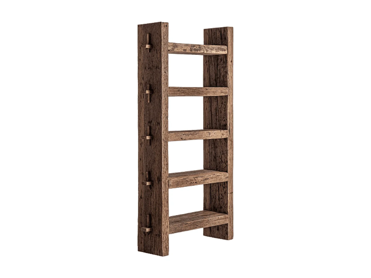 Librería Wader de madera maciza reciclada 116 cm