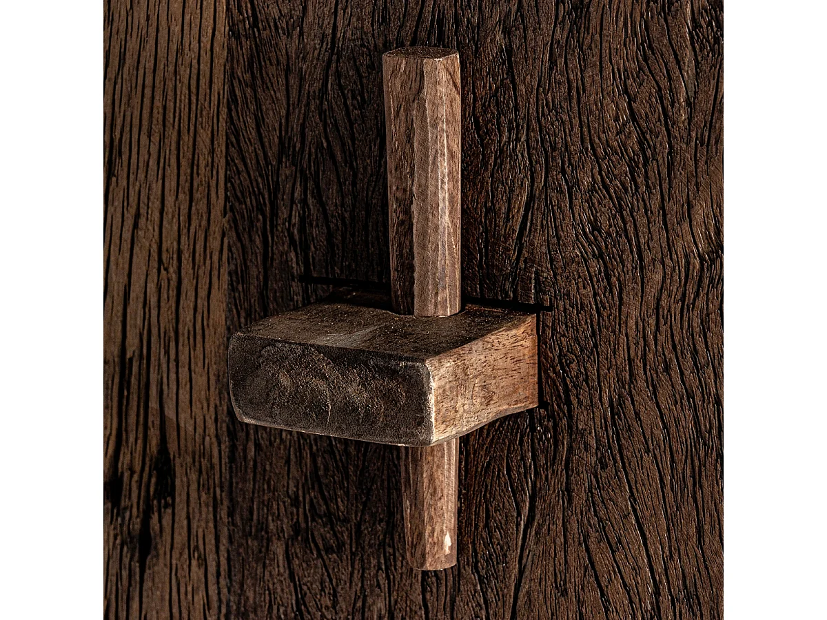 Librería Wader de madera maciza reciclada 116 cm