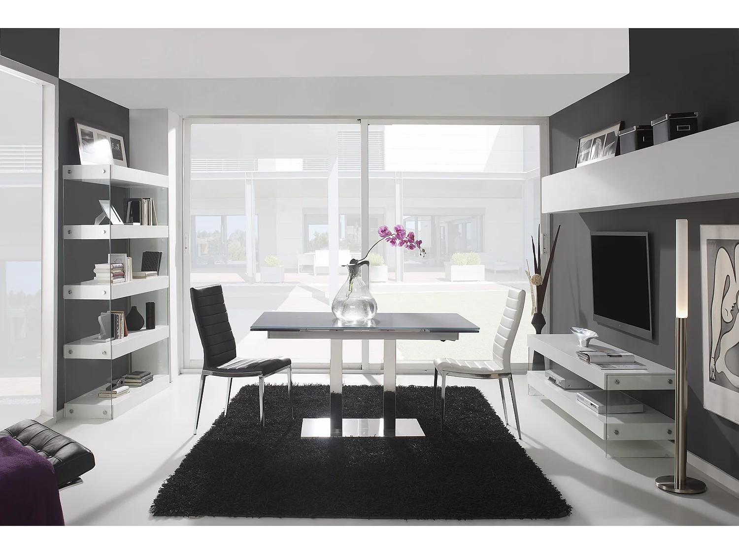 Etagères design Bois laqué marron Cubique