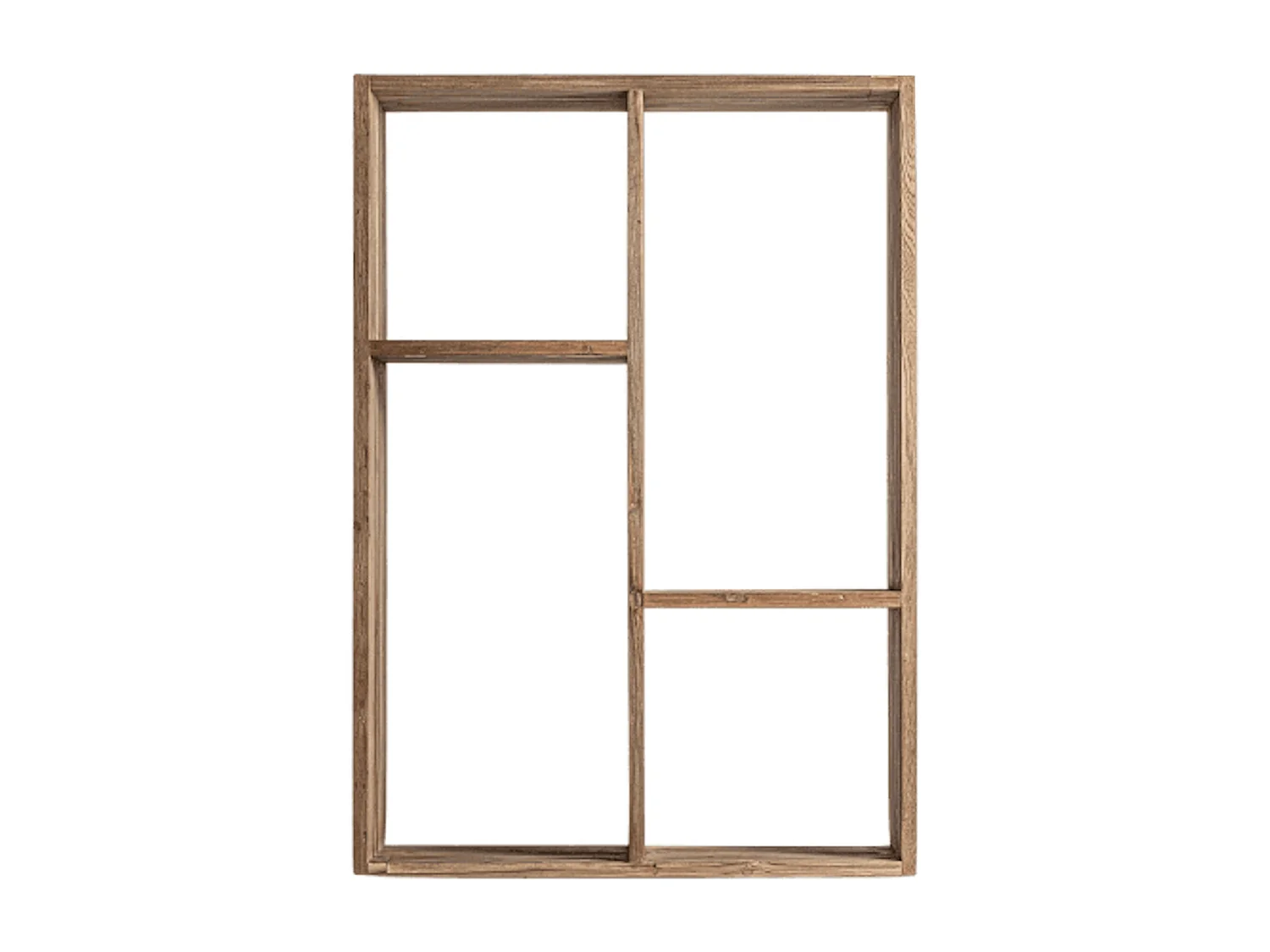 Bibliothèque bois massif naturel vieilli style colonial Rubha 100cm