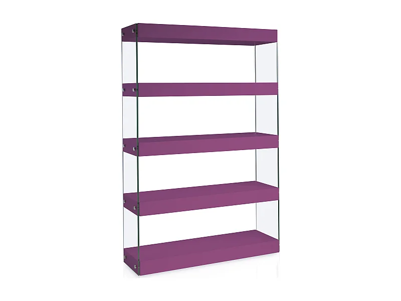 Etagères design Bois laqué violet Cubique