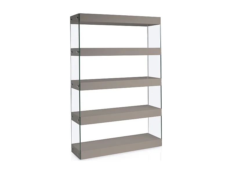 Etagères design Bois laqué taupe Cubique