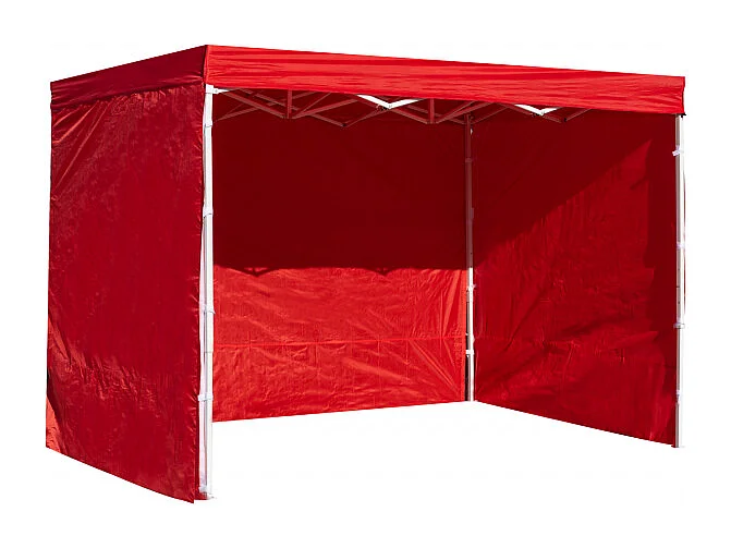 Packs Laterales Carpas Plegables - Pack 3 Laterales Lisos para Carpas 3x2 Eco - Rojo