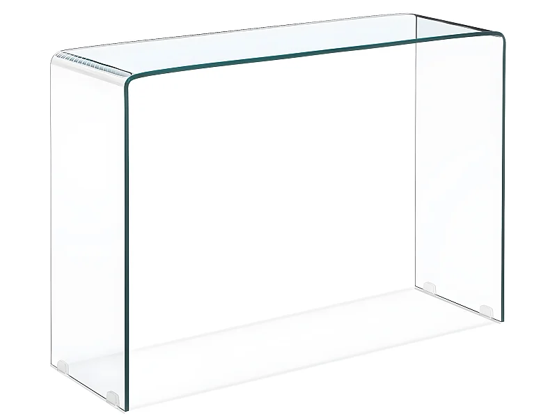 Console verre trempé transparent Kays 100cm