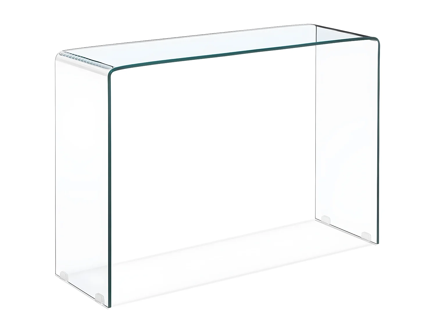 Console verre trempé transparent Kays 100cm