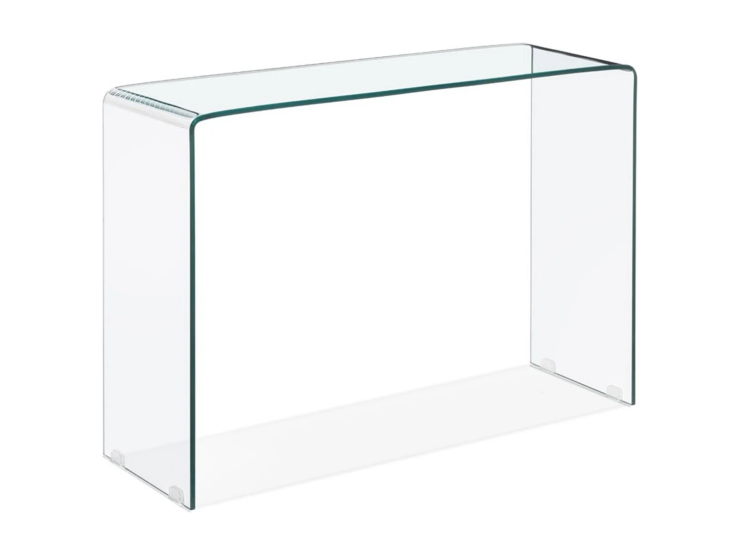 Console verre trempé transparent Kays 100cm