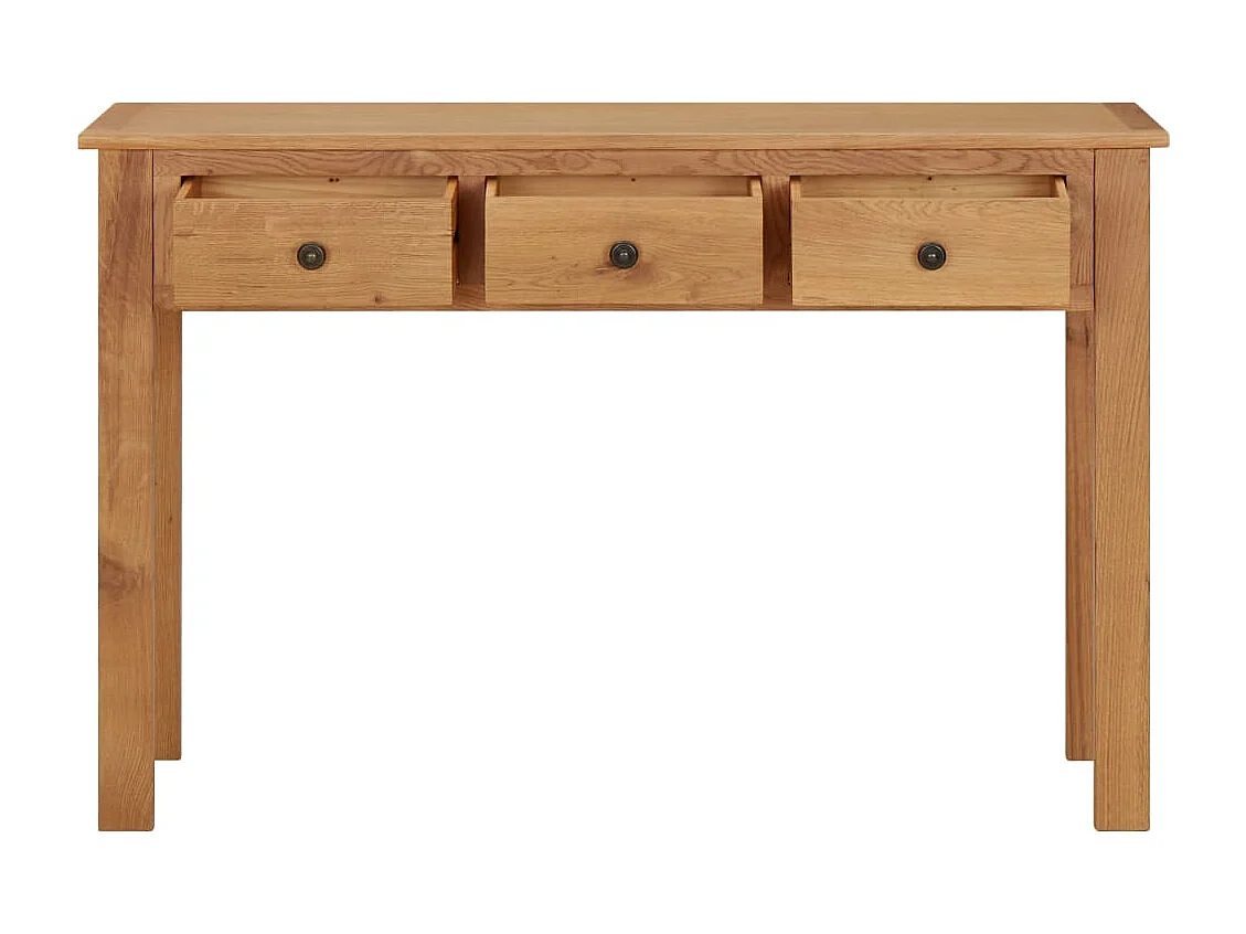 Console 110x40x75 Bois de chêne massif