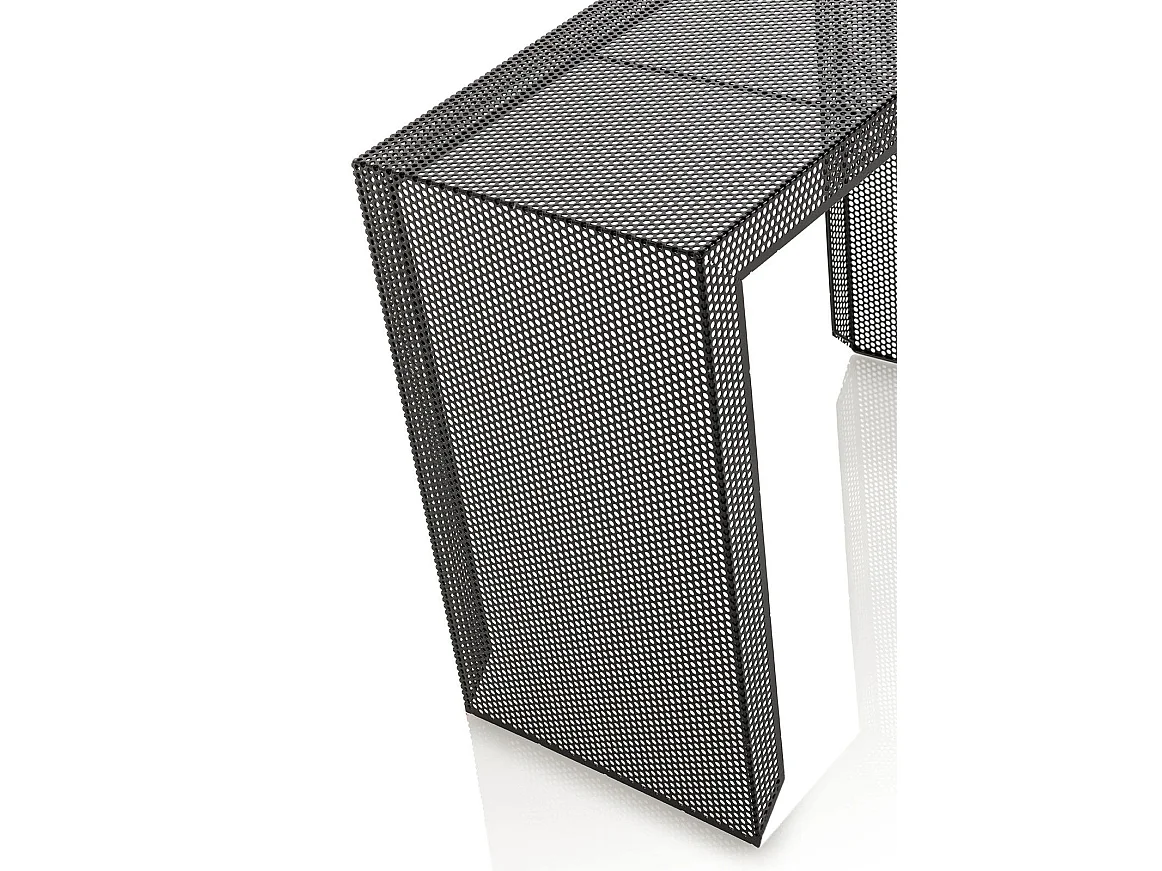 Console métal noir mat Sayo L 85cm