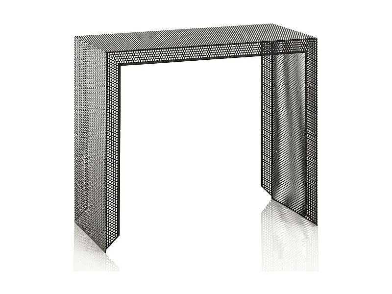 Console métal noir mat Sayo L 85cm