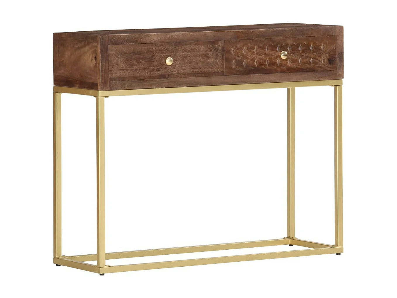 Table console 90 x 30x75 Bois de manguier massif 2