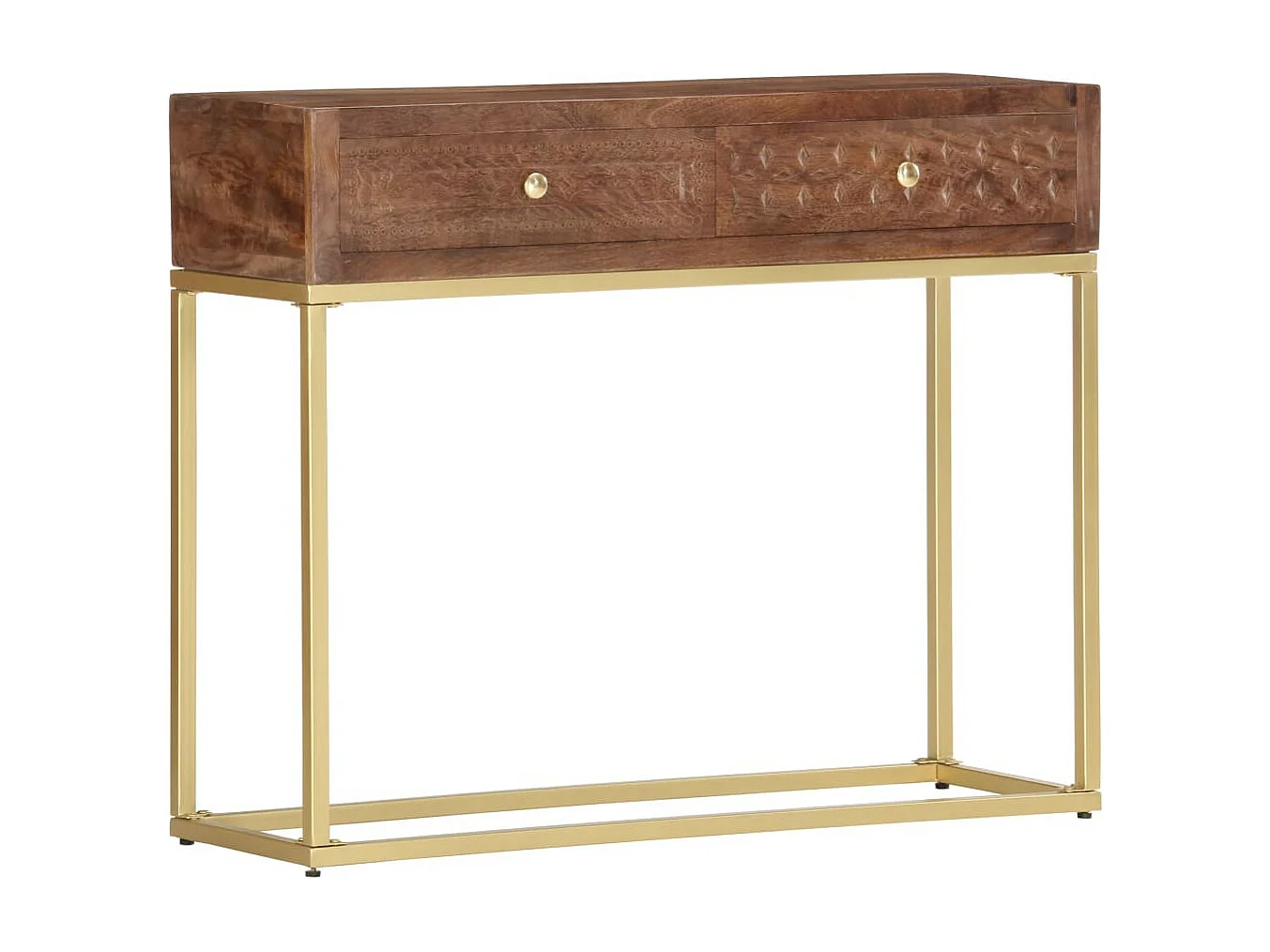 Table console 90 x 30x75 Bois de manguier massif 2