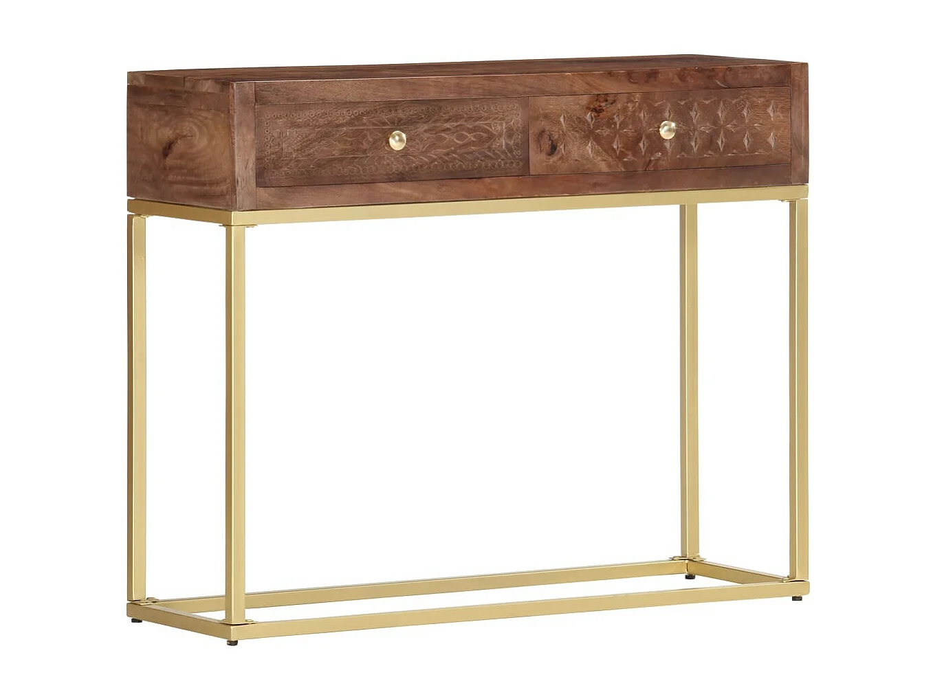 Table console 90 x 30x75 Bois de manguier massif 2