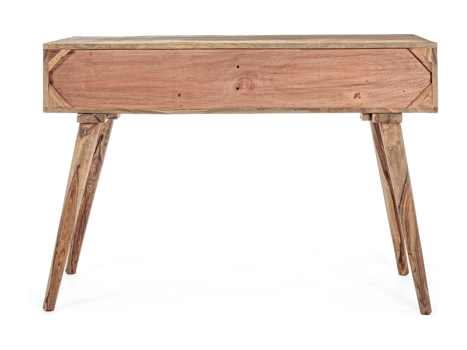 Console 2 tiroirs en bois de sheesham naturel Kany 113cm