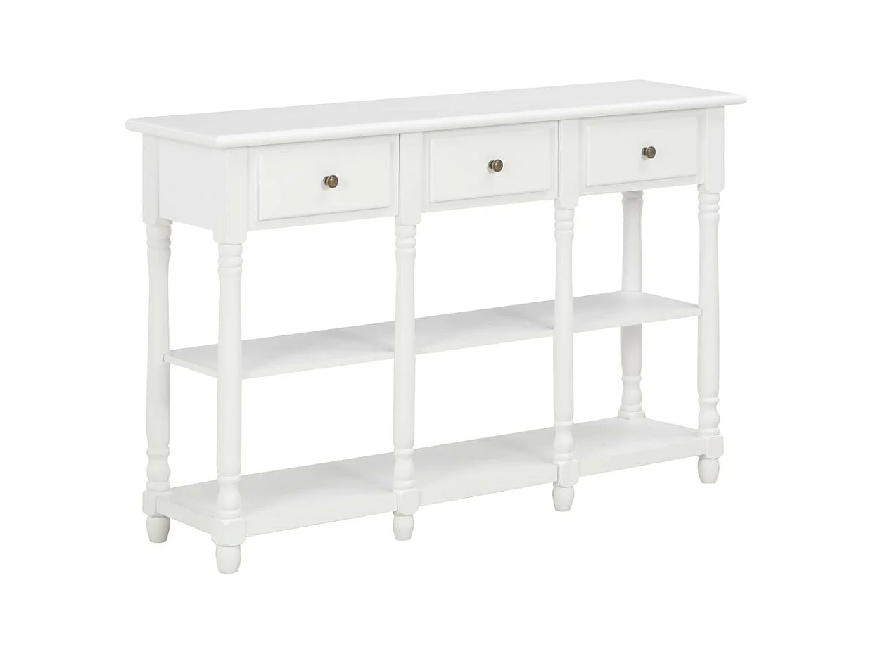 Table console Blanc 120x30x76 MDF